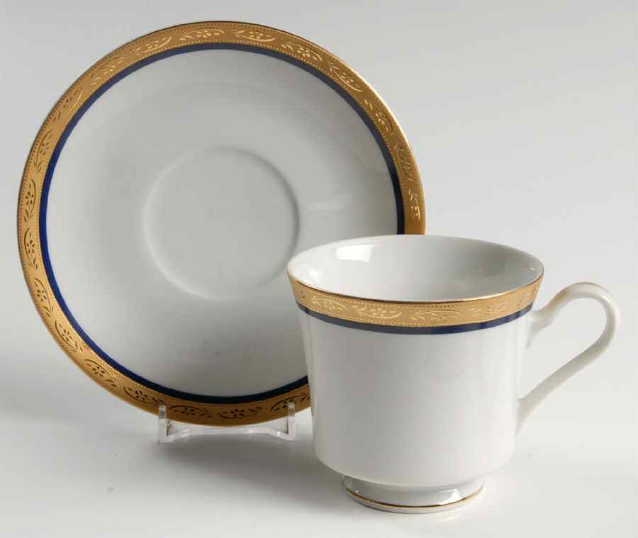 Essex Footed Cup & Saucer Set by Viletta-1