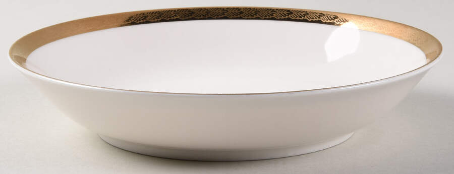 Golden Oak Coupe Soup Bowl by Viletta-1