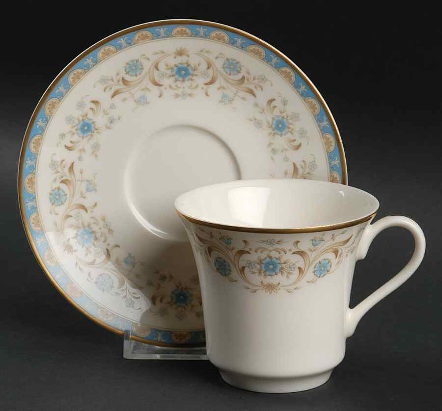 Normandy Flat Cup & Saucer Set by Viletta-1