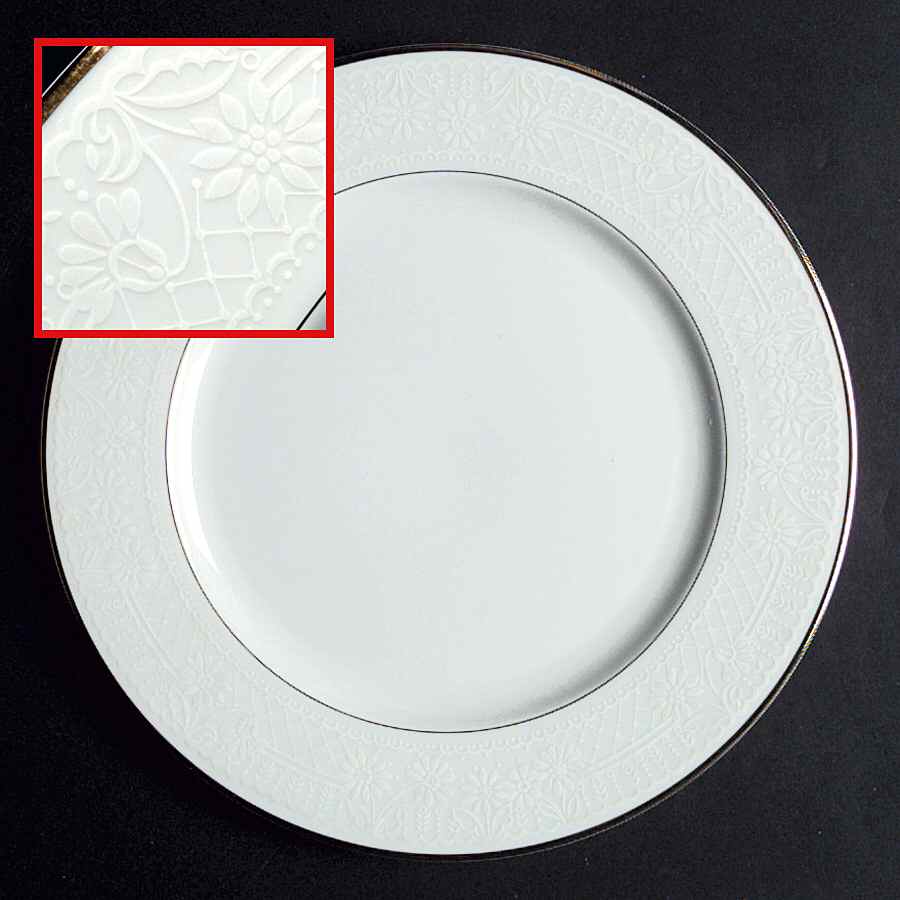 Queen Anne's Lace Gold Dinner Plate by Viletta-1