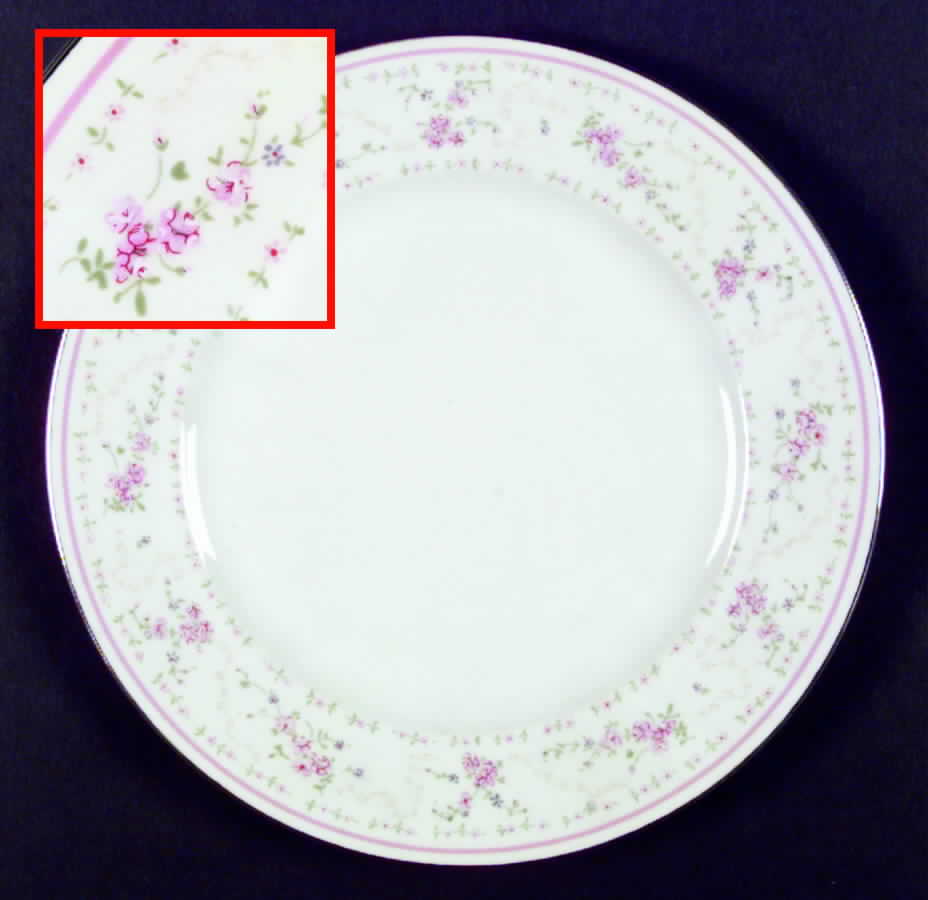 Rambling Rose Dinner Plate by Viletta-1