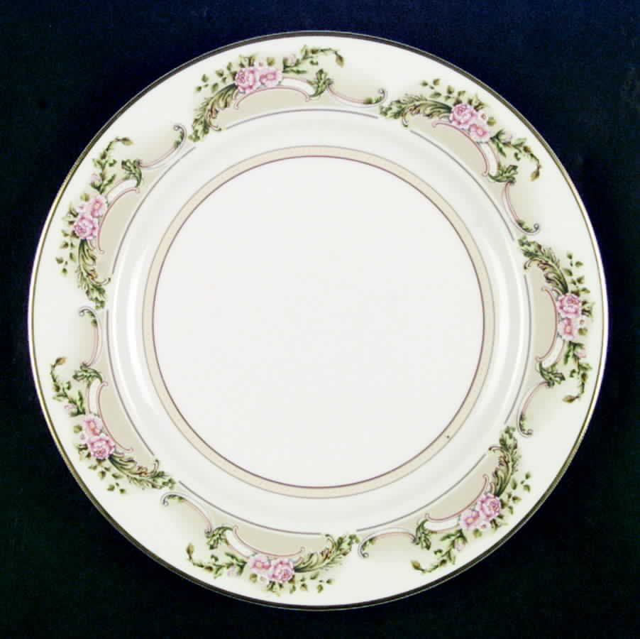 Rosa Gallica Dinner Plate by Viletta-1