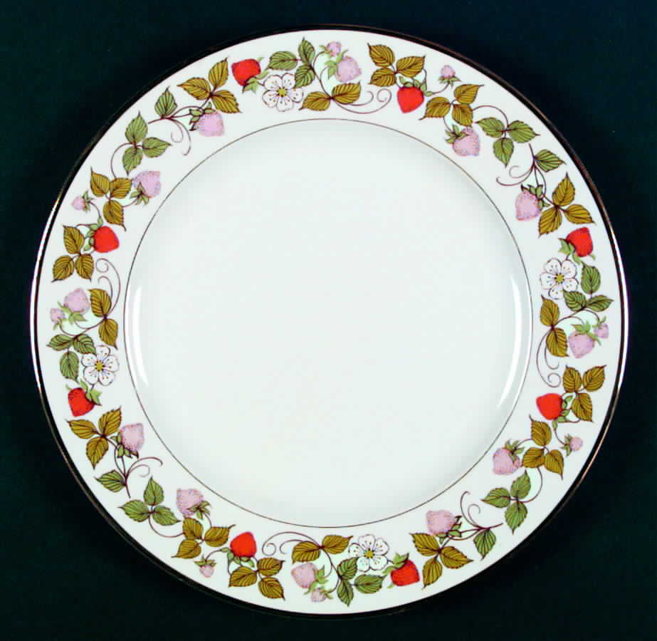 Strawberries 'N Cream Dinner Plate by Viletta-1