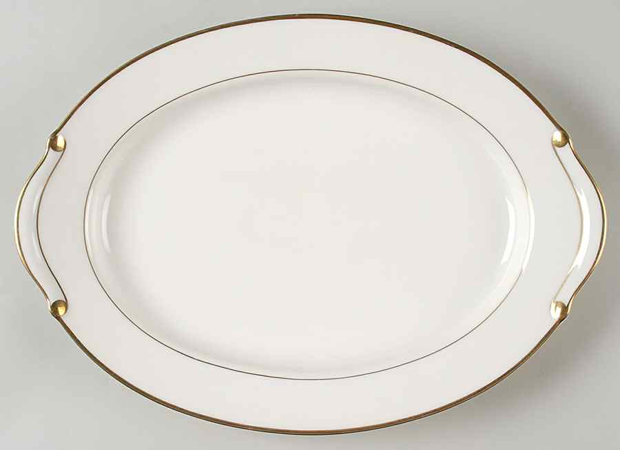 Viletta Classic Gold 14" Oval Serving Platter by Viletta-1