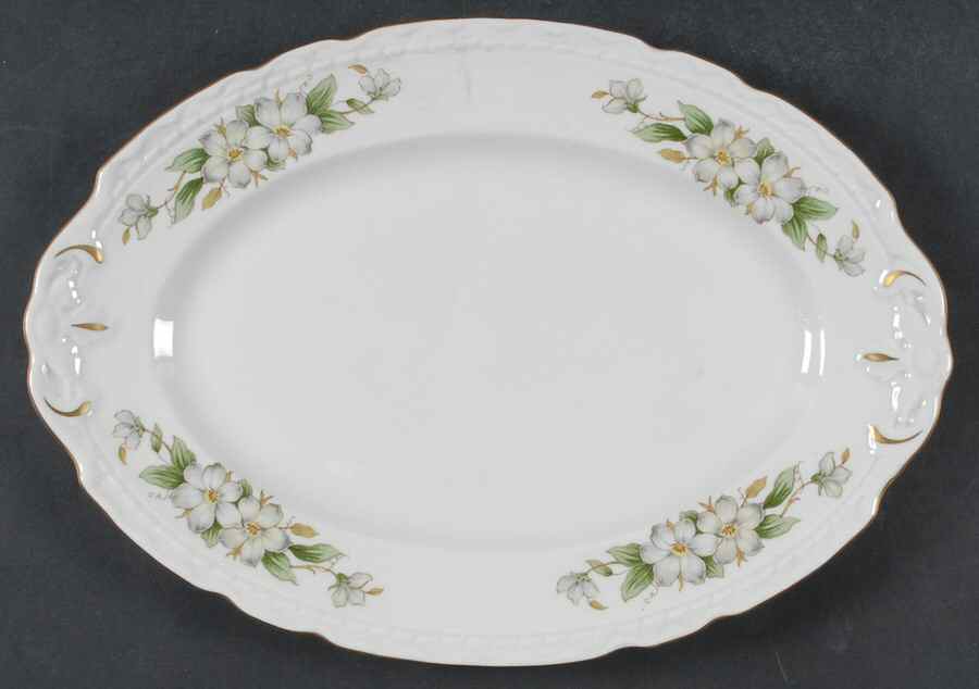 Arcadia 13" Oval Serving Platter by Vogue-1
