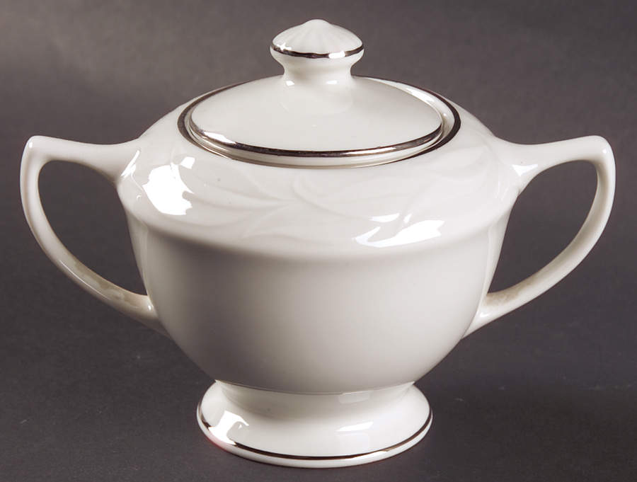 Concerto Platinum Sugar Bowl & Lid by Vogue-1