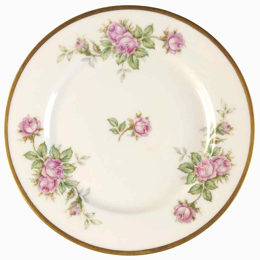Damask Rose Bread & Butter Plate by Vogue-1
