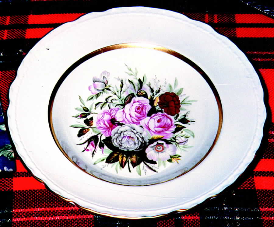 Garden Bouquet Rim Soup Bowl by Vogue-1