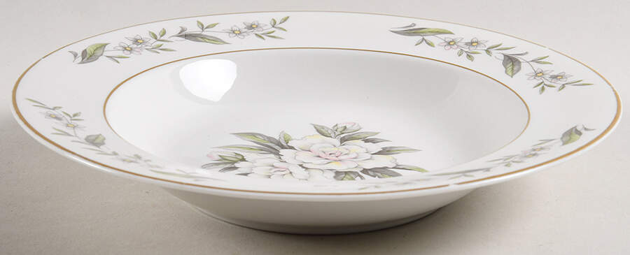 Gardenia Rim Soup Bowl by Vogue-1