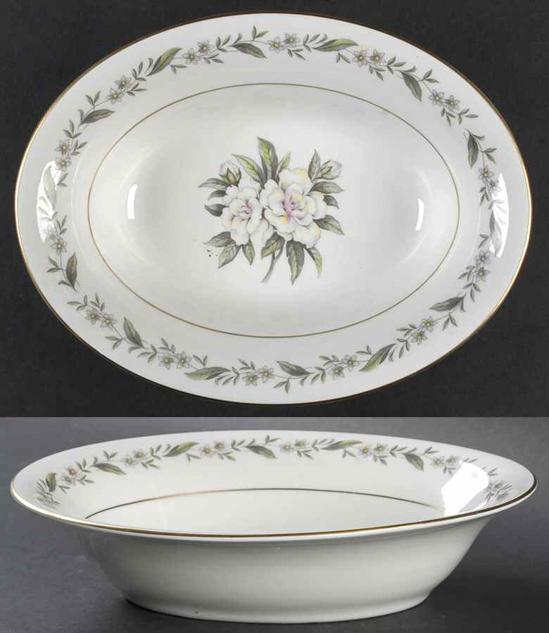 Gardenia 10" Oval Vegetable Bowl by Vogue-1