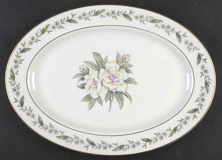 Gardenia 13" Oval Serving Platter by Vogue-1