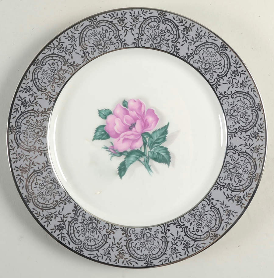 Silver Lace Dinner Plate by Vogue-1
