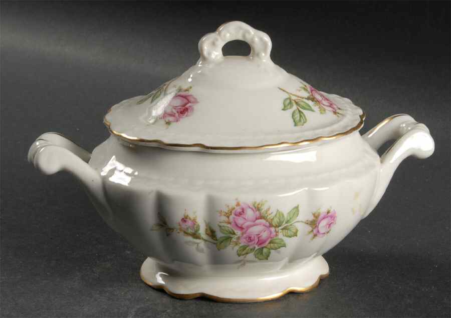 Southern Rose Sugar Bowl & Lid by Vogue-1