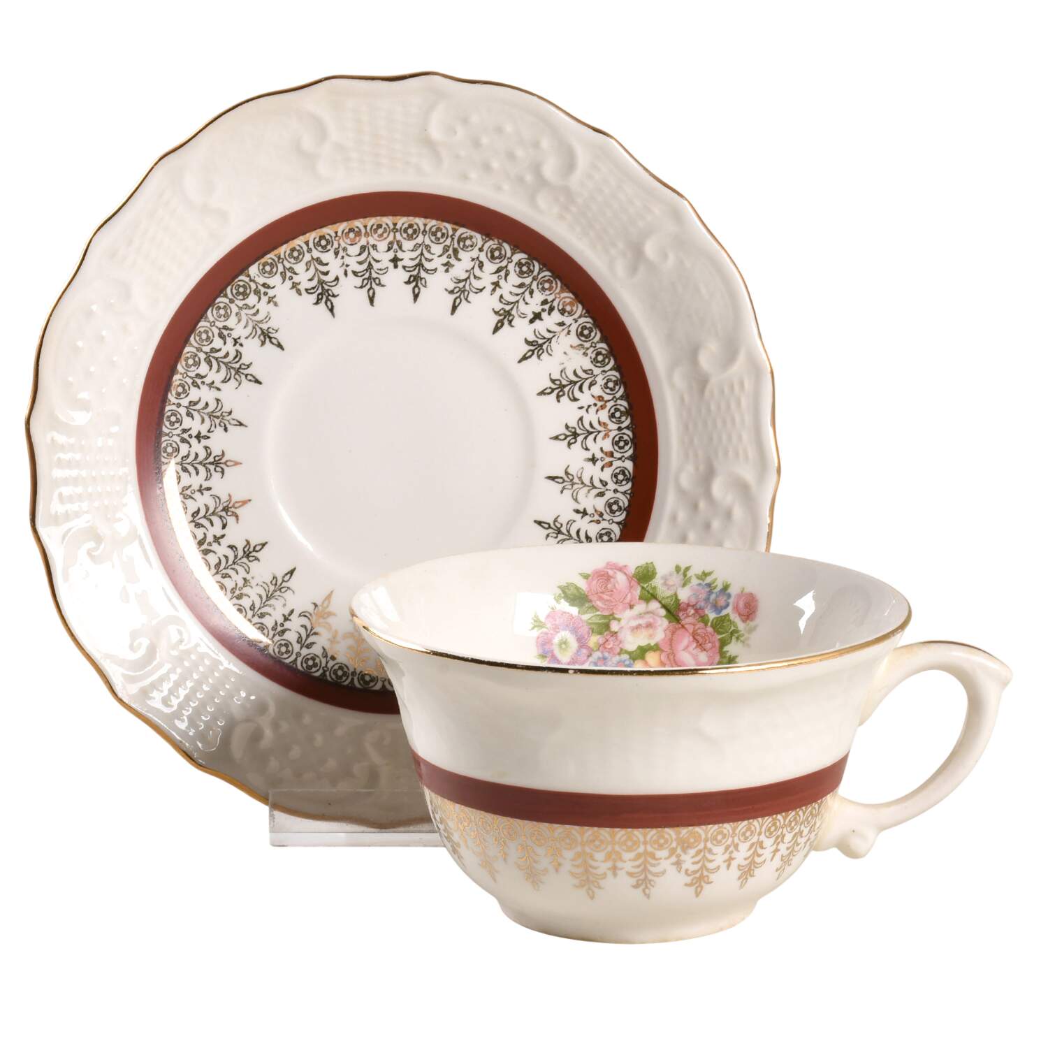 VOG24 Flat Cup & Saucer Set by Vogue-1
