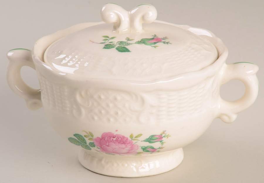 June Rose Sugar Bowl & Lid by Vogue-1