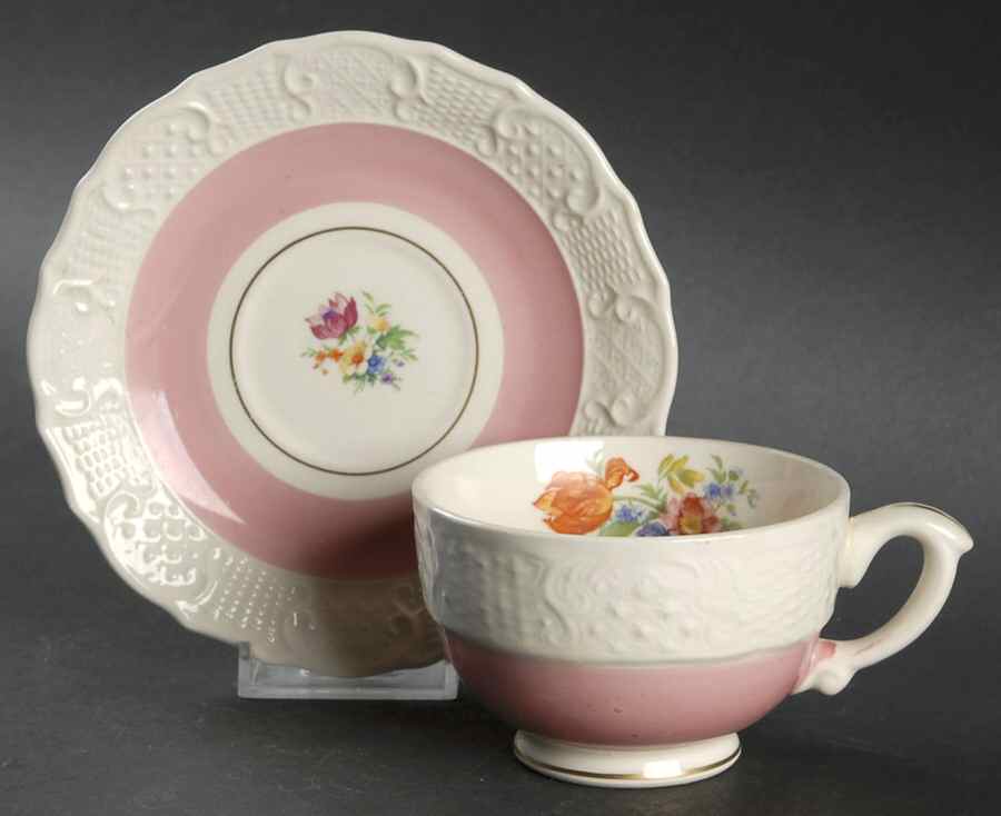 VOG3 Footed Cup & Saucer Set by Vogue-1