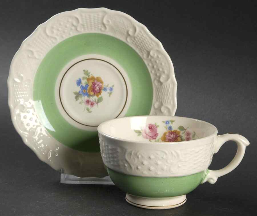 VOG3 Footed Cup & Saucer Set by Vogue-1