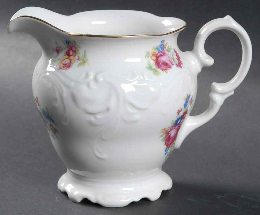 Wanda (Scalloped, Embossed) Creamer by Vendome Porcelain-1