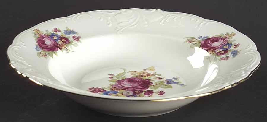 Wanda (Scalloped, Embossed) Rim Soup Bowl by Vendome Porcelain-1
