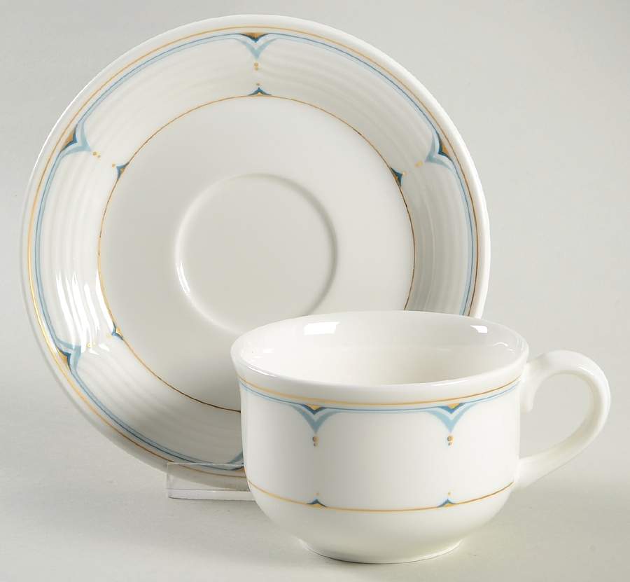 Structura Flat Cup & Saucer Set by Villeroy & Boch-1