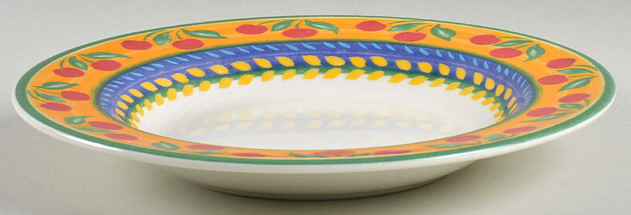 Fruit Fantasy Large Rim Soup Bowl by Vista Alegre-1