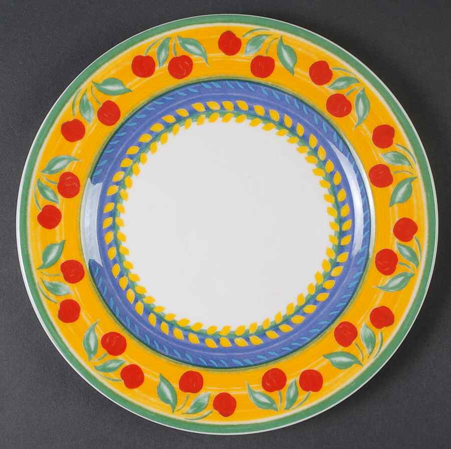 Fruit Fantasy Salad/Dessert Plate by Vista Alegre-1