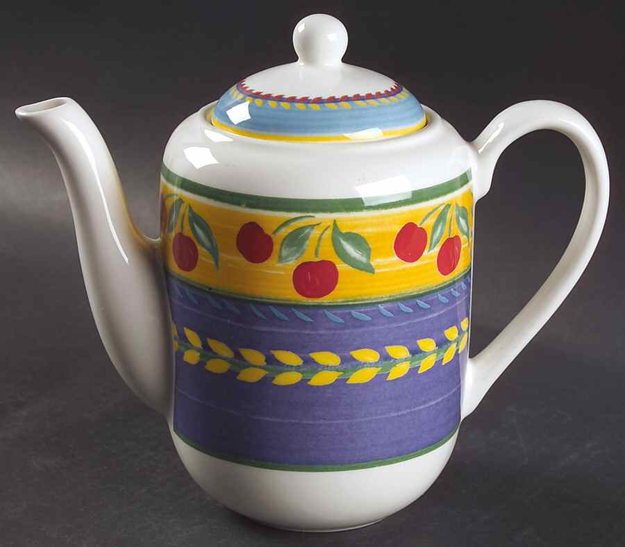Fruit Fantasy Coffee Pot & Lid by Vista Alegre-1