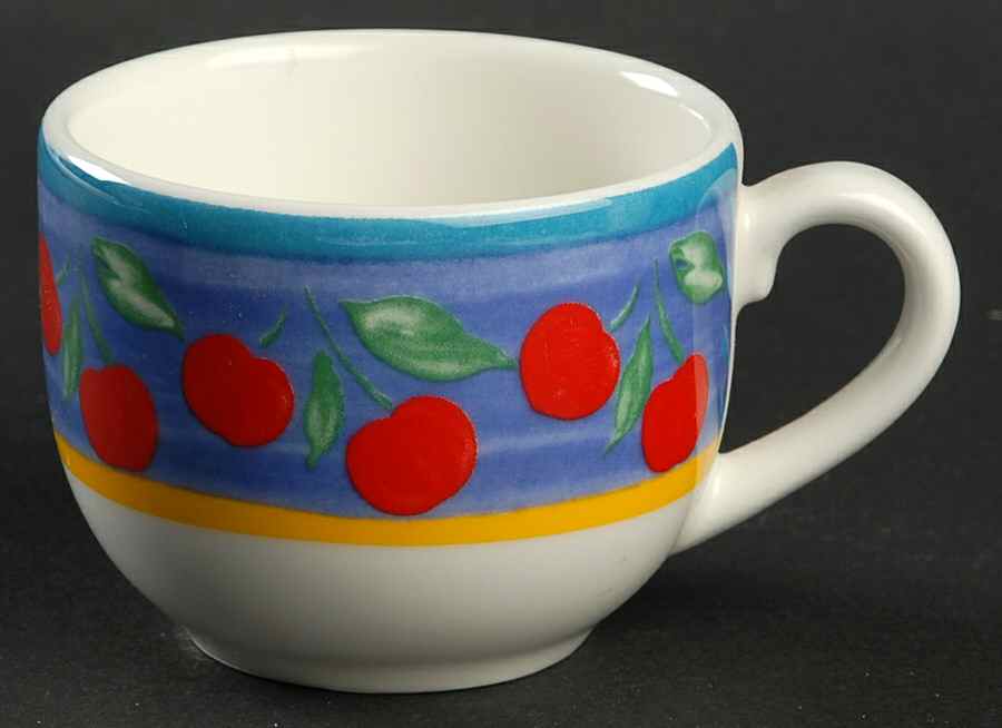 Fruit Fantasy Flat Demitasse Cup by Vista Alegre-1