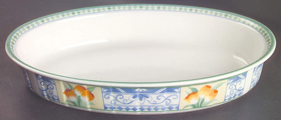Perugia 13" Oval Baker by Villeroy & Boch-1