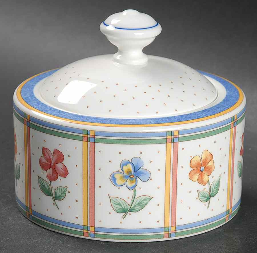 Julie Sugar Bowl & Lid by Villeroy & Boch-1