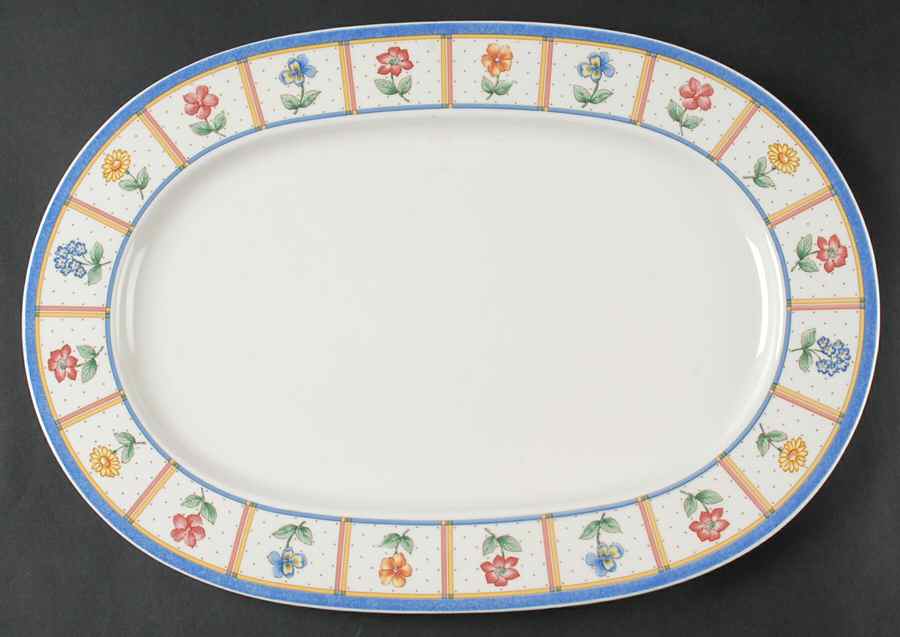 Julie 16" Oval Serving Platter by Villeroy & Boch-1