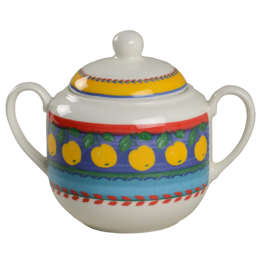 Fruit Fantasy Sugar Bowl & Lid by Vista Alegre-1