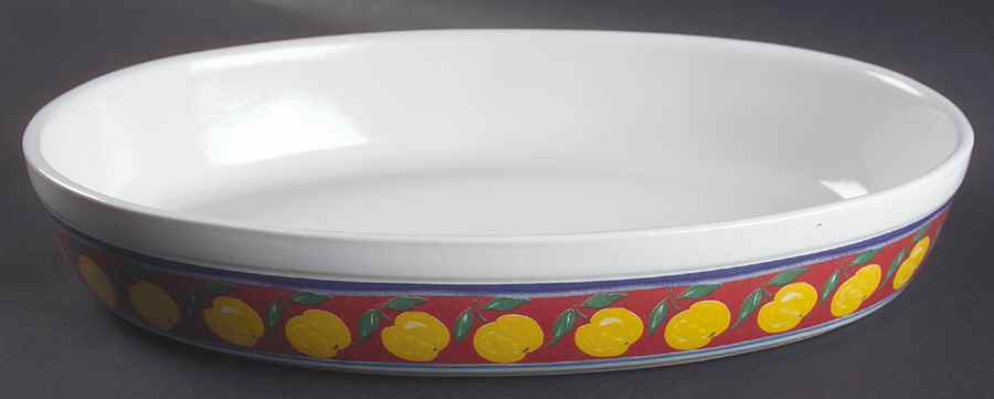 Fruit Fantasy 13" Oval Baker by Vista Alegre-1