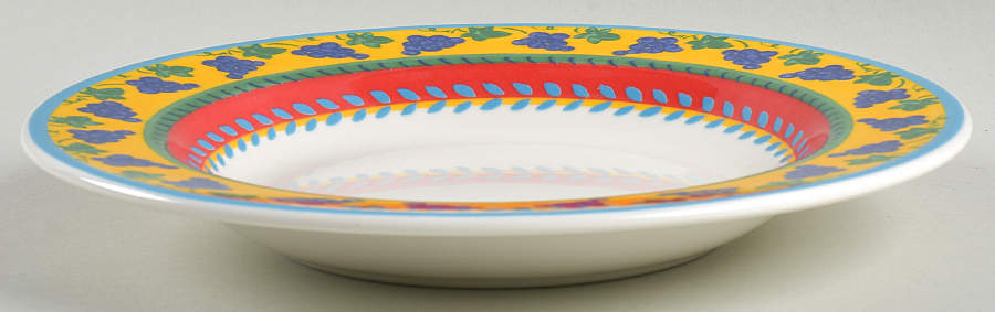 Fruit Fantasy Large Rim Soup Bowl by Vista Alegre-1