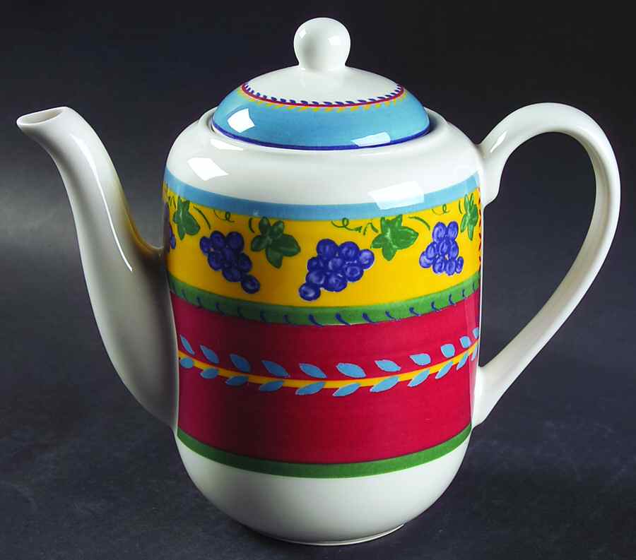 Fruit Fantasy Coffee Pot & Lid by Vista Alegre-1