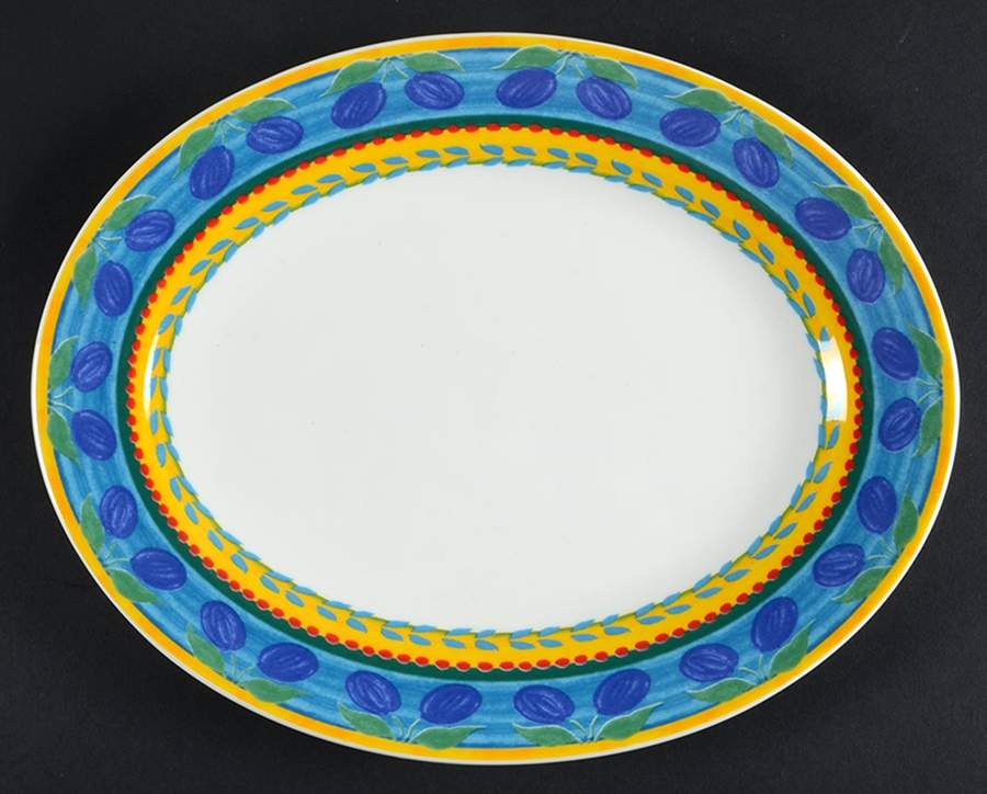 Fruit Fantasy 13" Oval Serving Platter by Vista Alegre-1