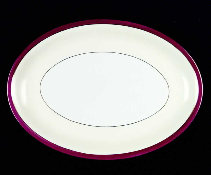 VIT114 12" Oval Serving Platter by Victoria (Czech)-1