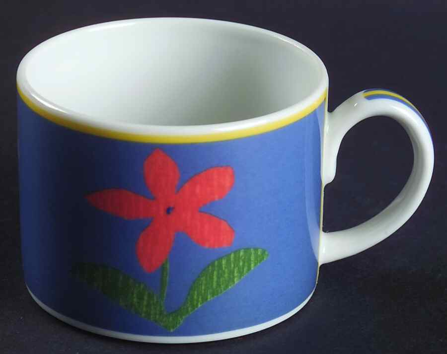 Orange Flower Flat Cup by Vista Alegre-1