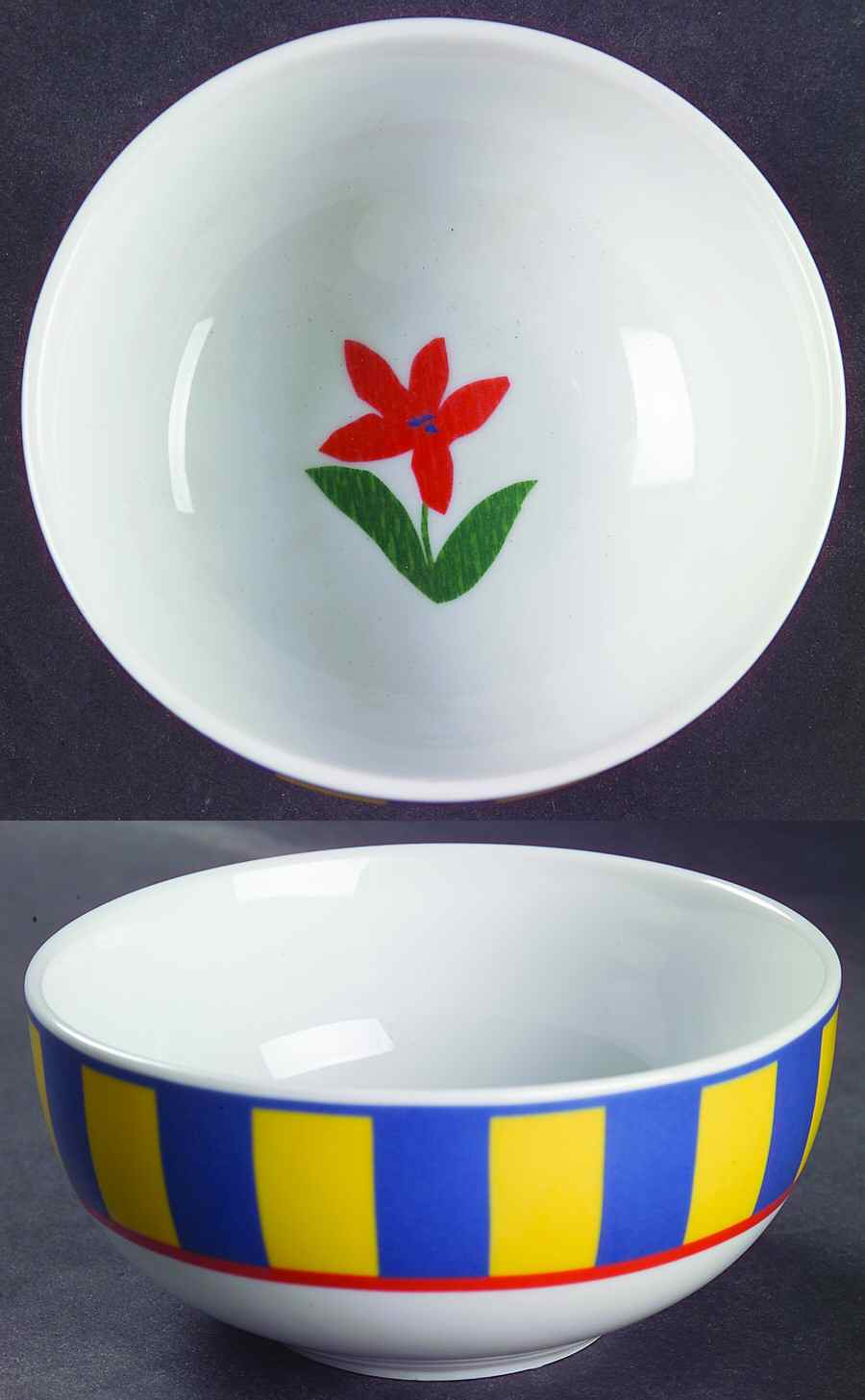 Orange Flower Fruit/Dessert (Sauce) Bowl by Vista Alegre-1