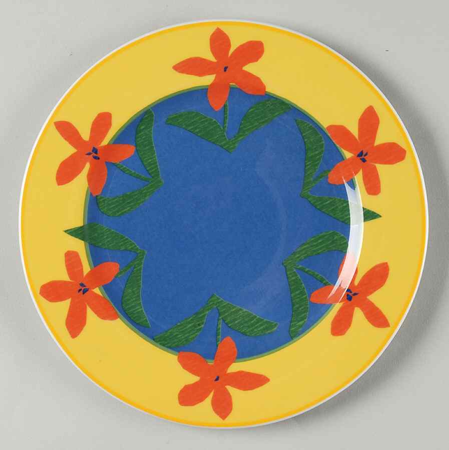 Orange Flower Salad Plate by Vista Alegre-1