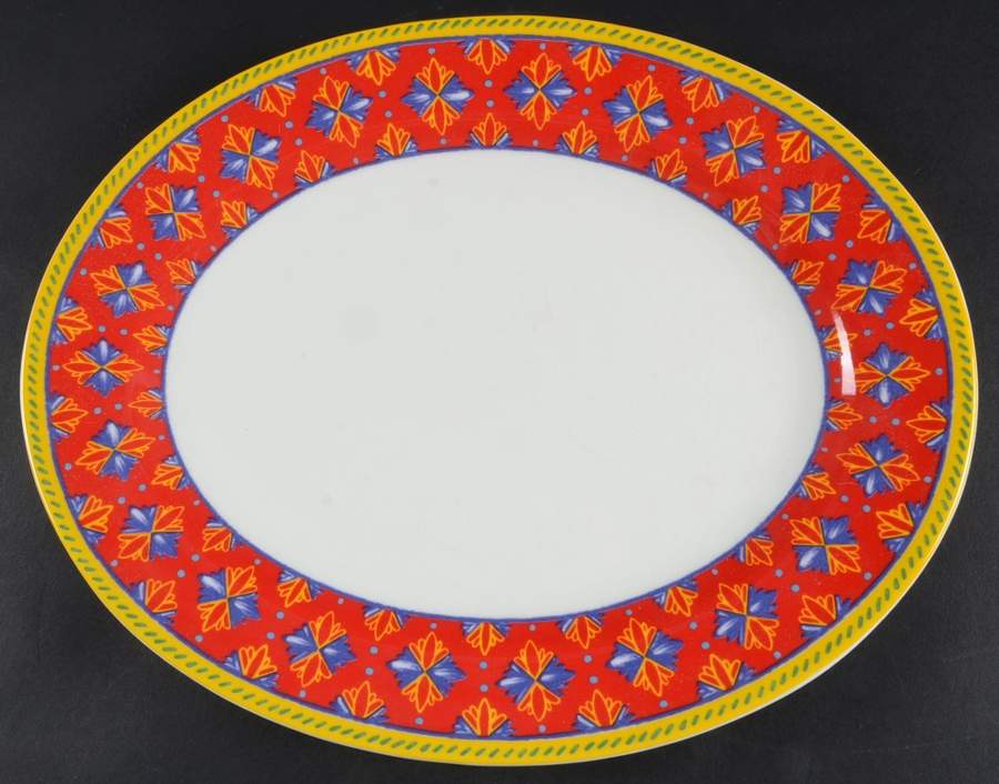 Bahia 13" Oval Serving Platter by Vista Alegre-1