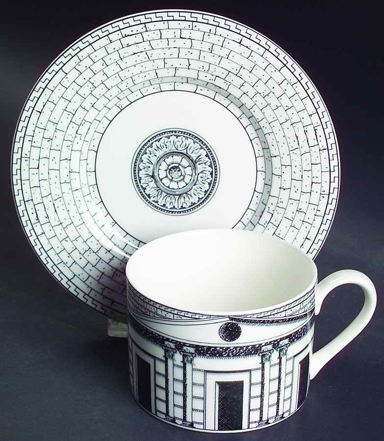 Colosseum Flat Cup & Saucer Set by Victoria & Beale-1