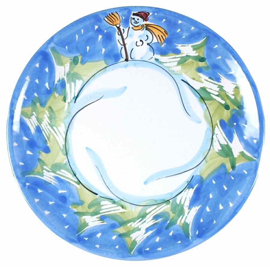 Winter Wonderland Salad Plate by Vietri (Italy)-1