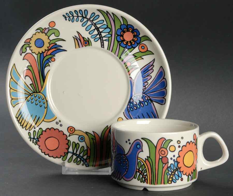 Acapulco Flat Cup & Saucer Set by Villeroy & Boch-1