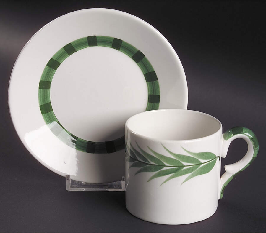 Este Flat Cup & Saucer Set by Vietri (Italy)-1