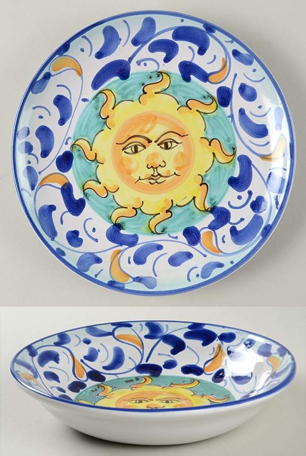 Sole 8" Soup/Pasta Bowl by Vietri (Italy)-1