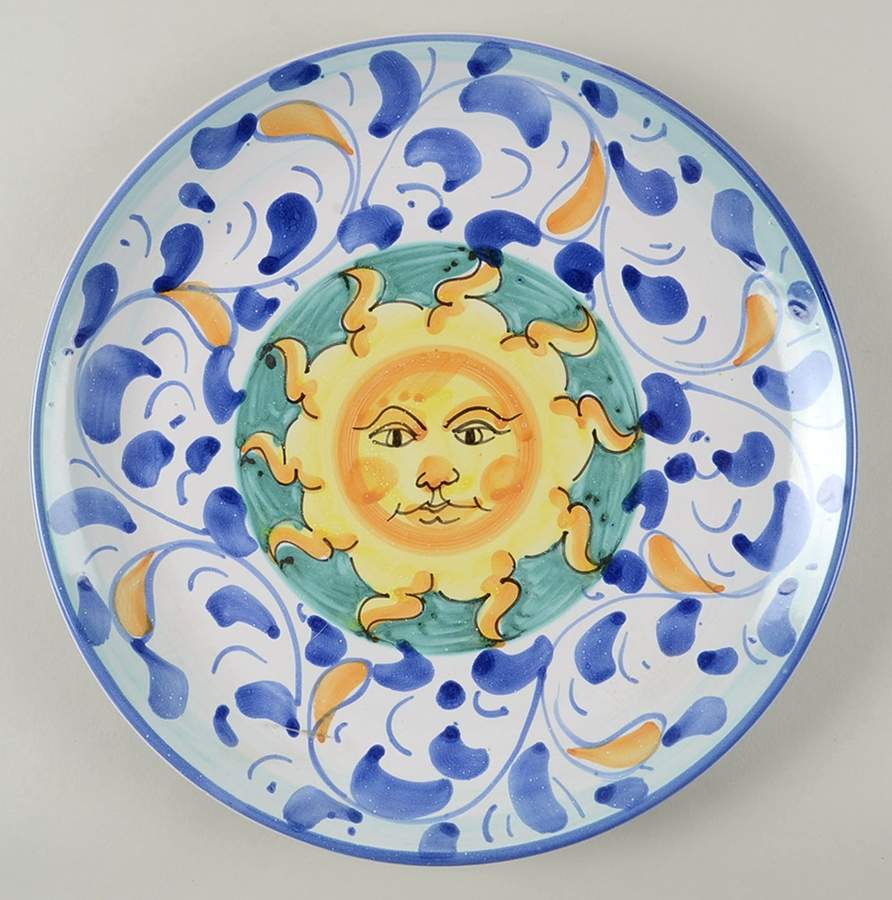 Sole Dinner Plate by Vietri (Italy)-1
