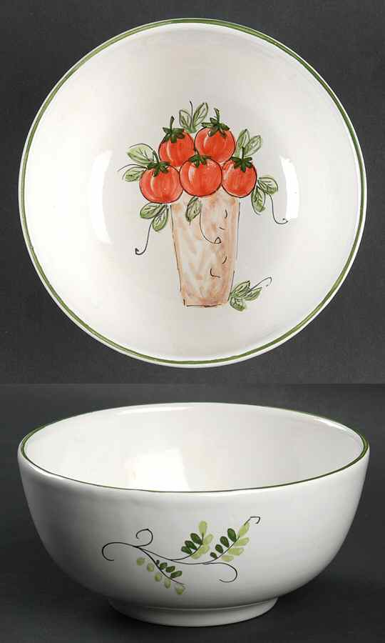 Vegetale Coupe Cereal Bowl by Vietri (Italy)-1