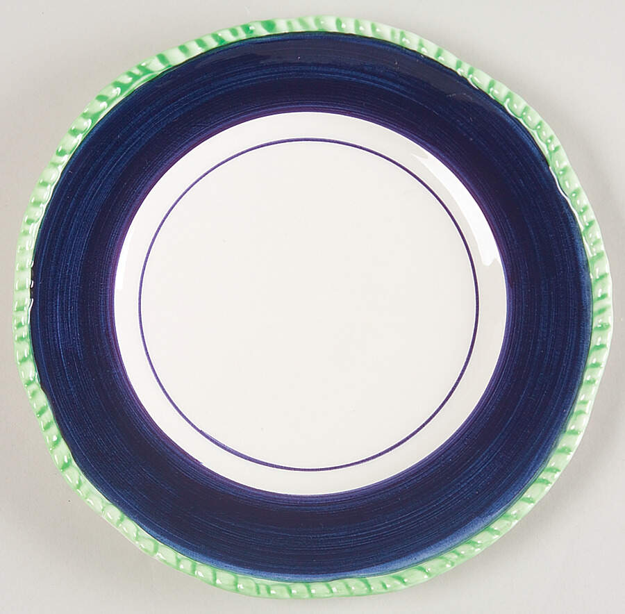 Acqua Pesce Accent Salad Plate by Vietri (Italy)-1
