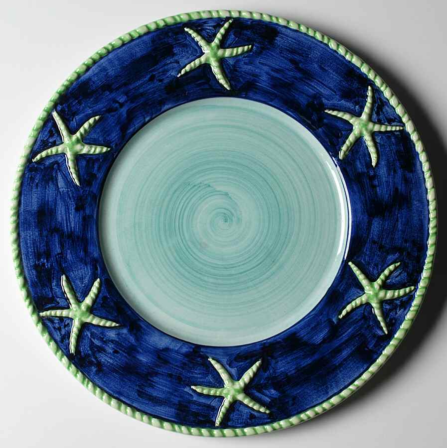 Acqua Pesce Service Plate (Charger) by Vietri (Italy)-1